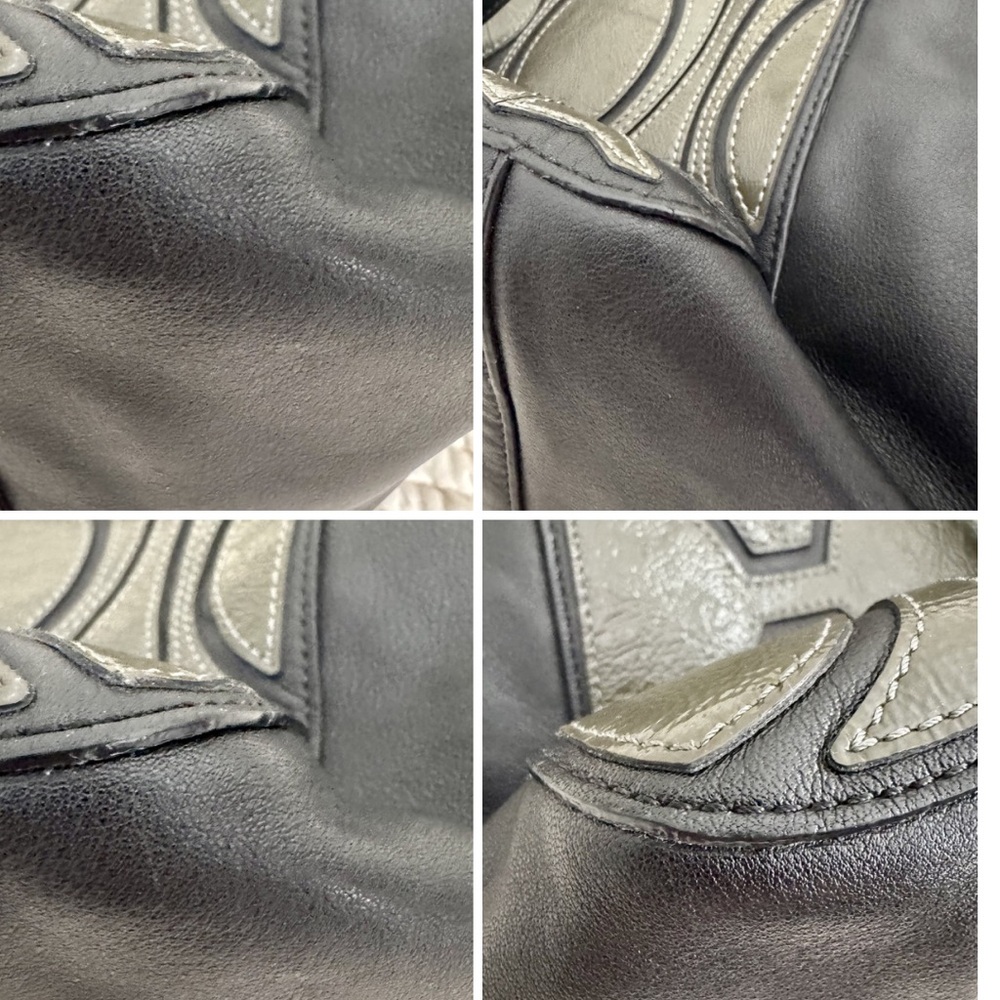 SOLD Coach Colette Signature Overlay Leather Tote – Olive & Black (16449) - Picture 13 of 17